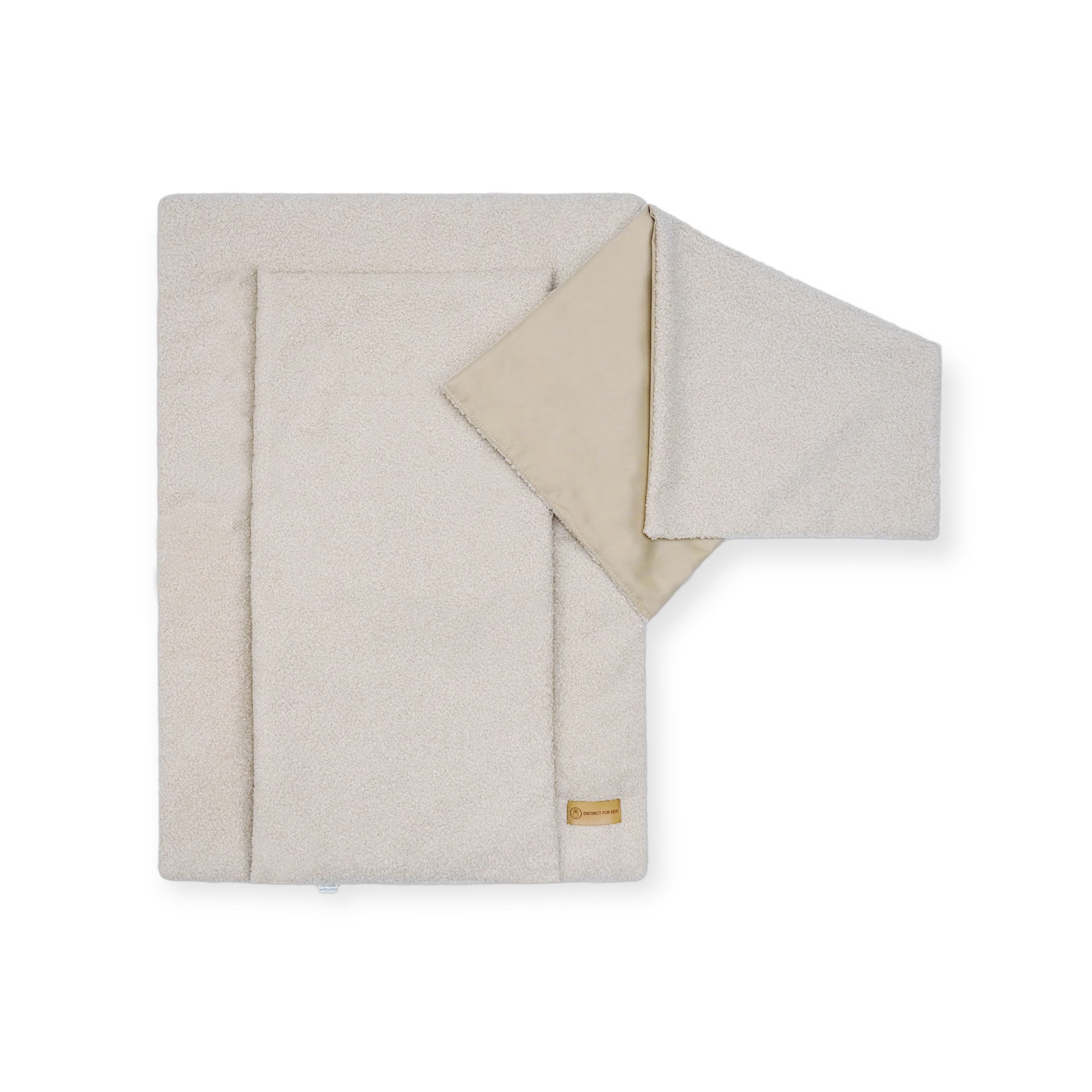 Wickelauflage Teddy Boucle mit Unterlage – natürlich & kuschelig für dein Baby