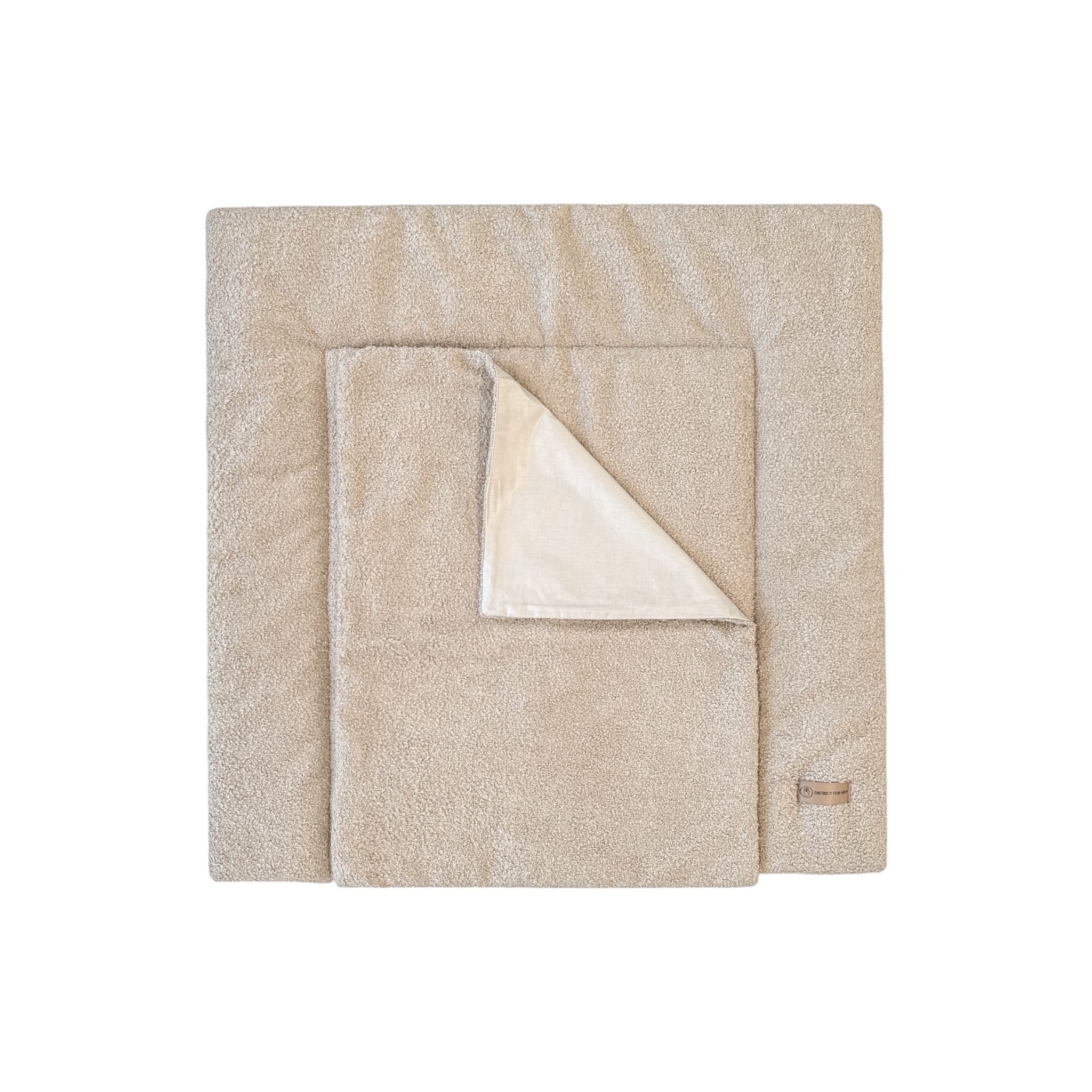 Wickelauflage Teddy Boucle mit Unterlage – natürlich & kuschelig für dein Baby