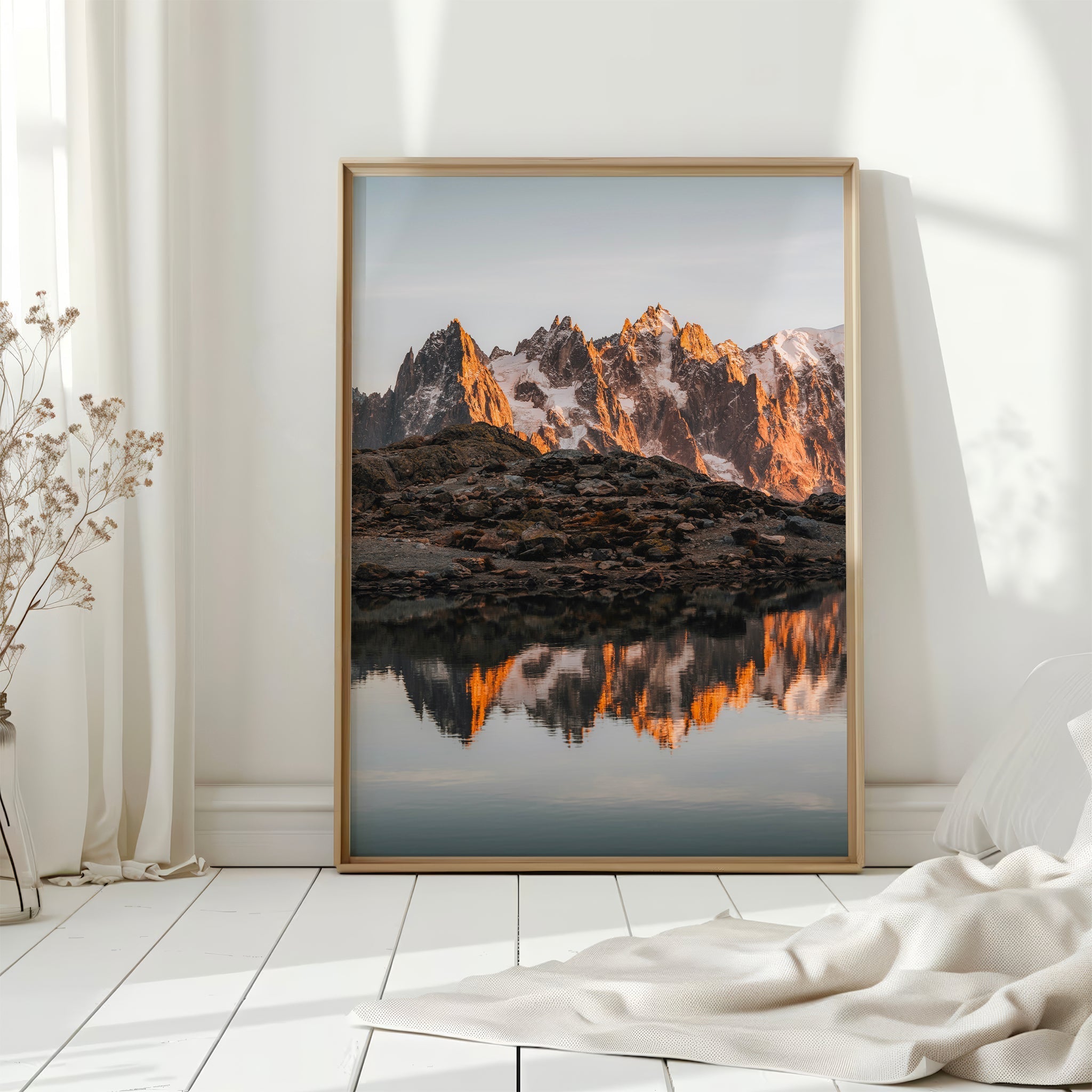Lac Blanc Sunset Reflection – Chamonix Wall Art Print