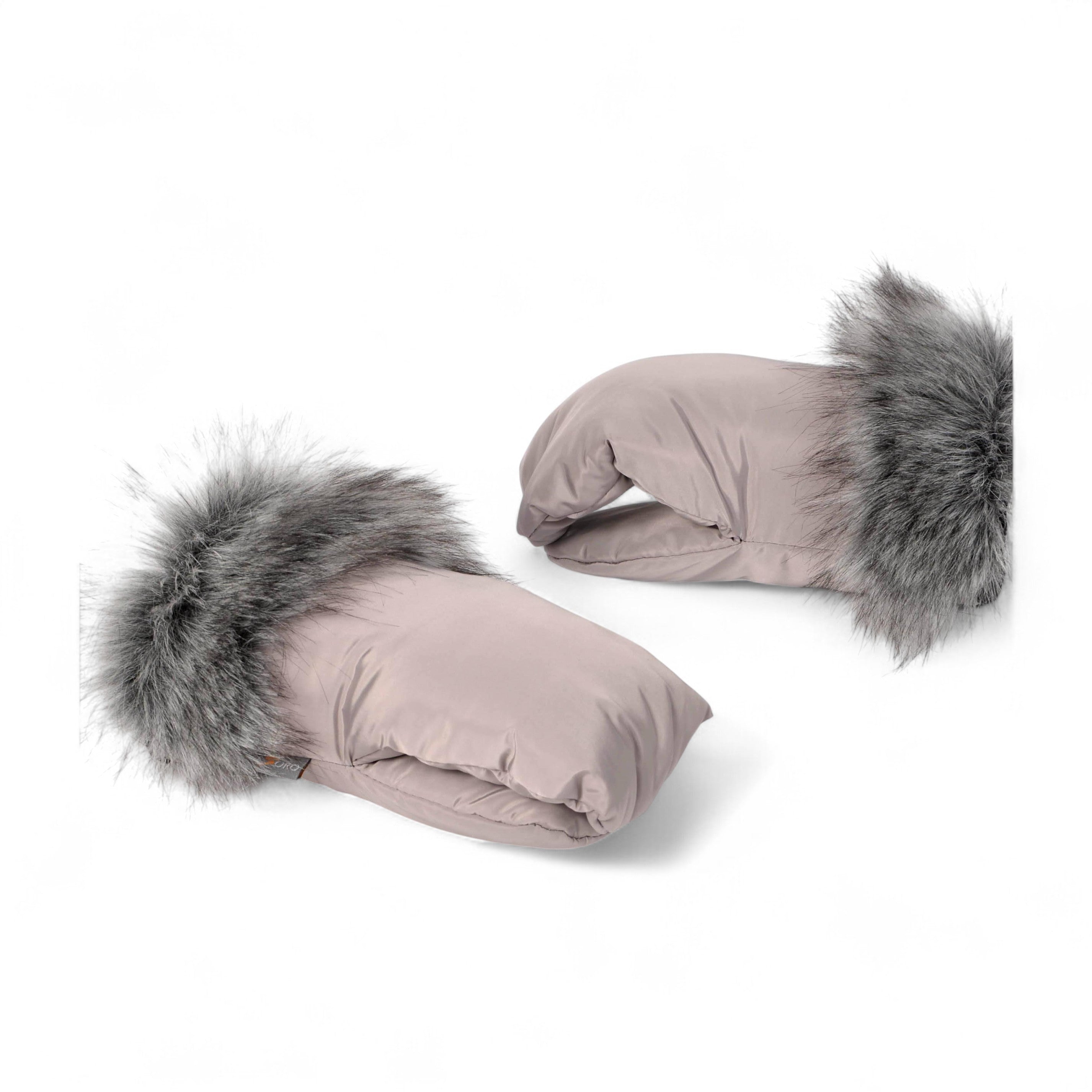 Handwärmer mit Fell für Kinderwagen – Stylisch, warm & wasserabweisend