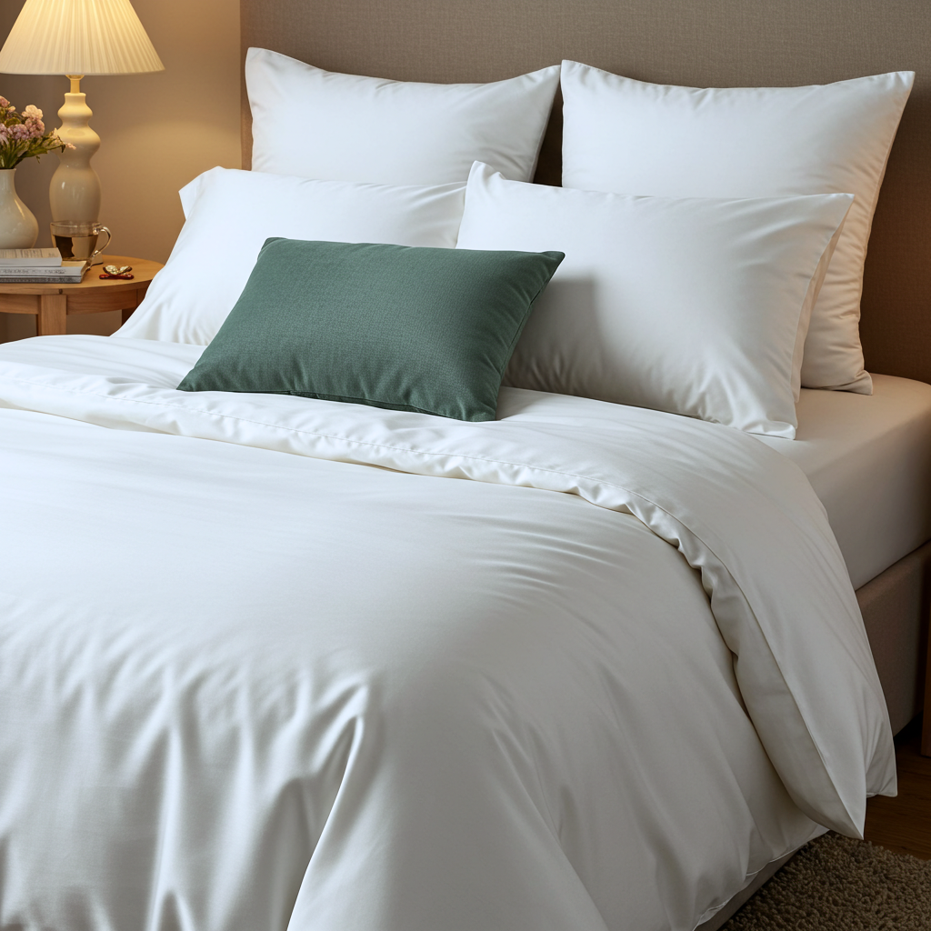 Luxe Baumwolle Satin Spannbettlaken