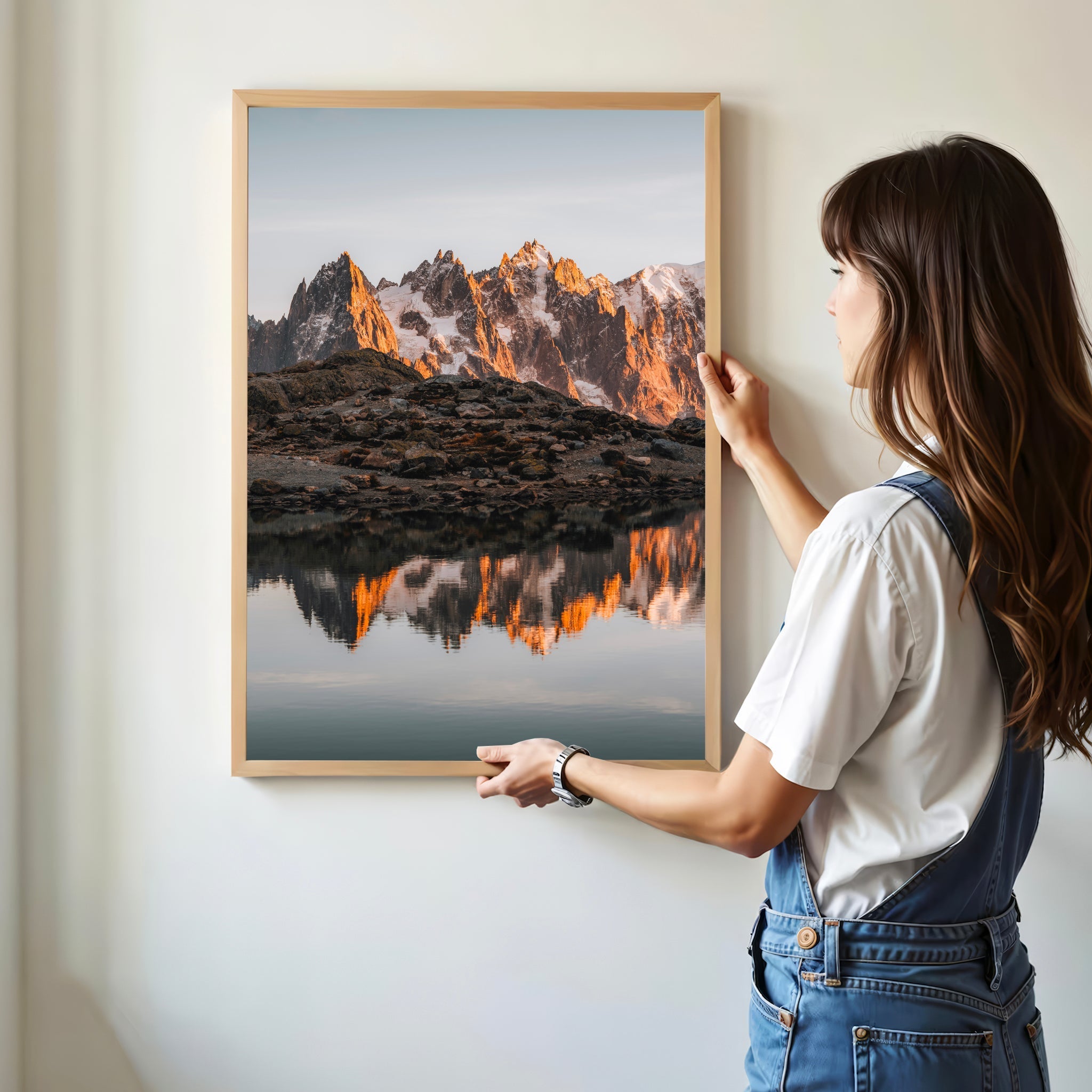 Lac Blanc Sunset Reflection – Chamonix Wall Art Print