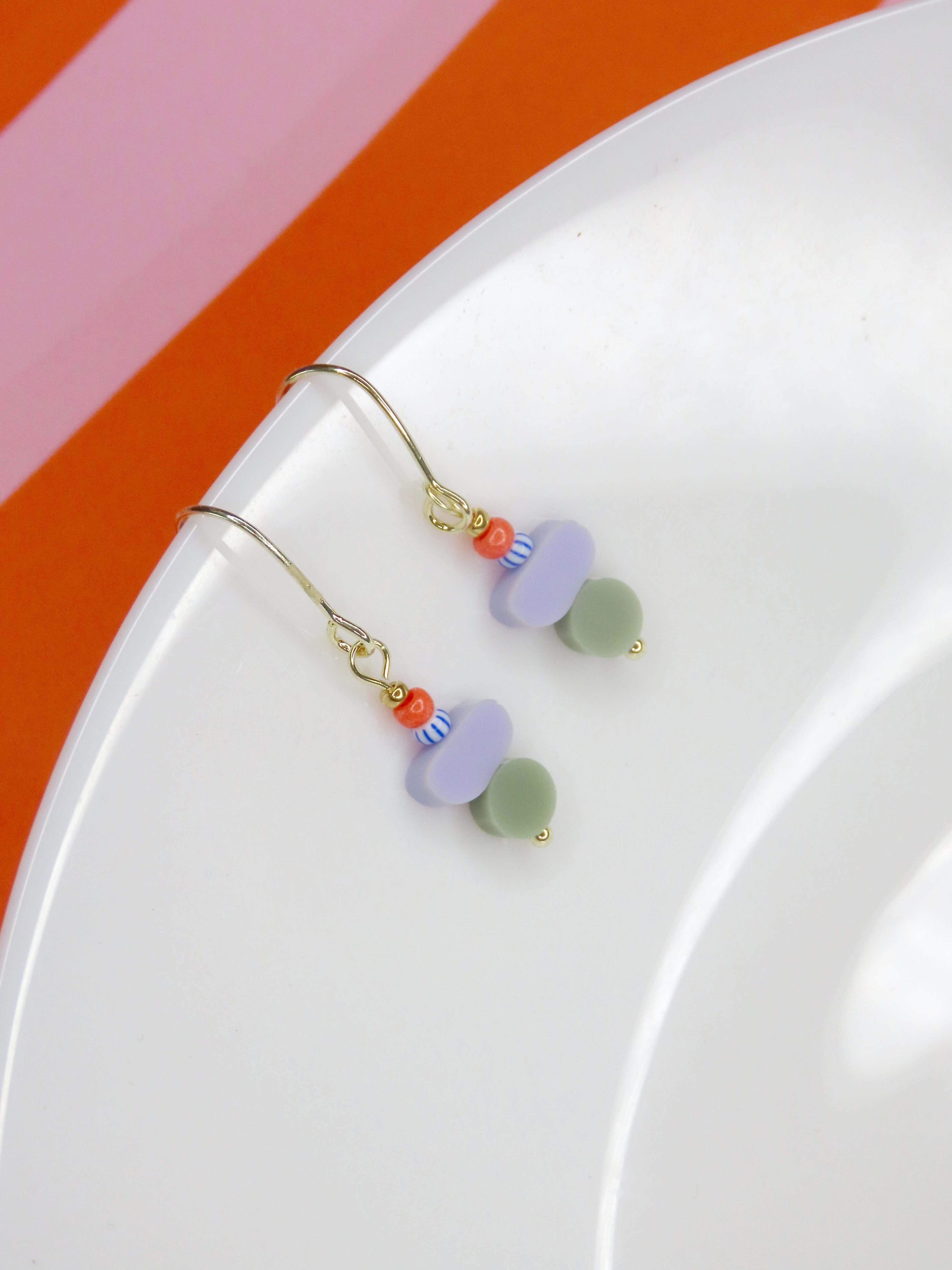 Color Treats Ohrringe-Zirkus mit gold filled Elementen