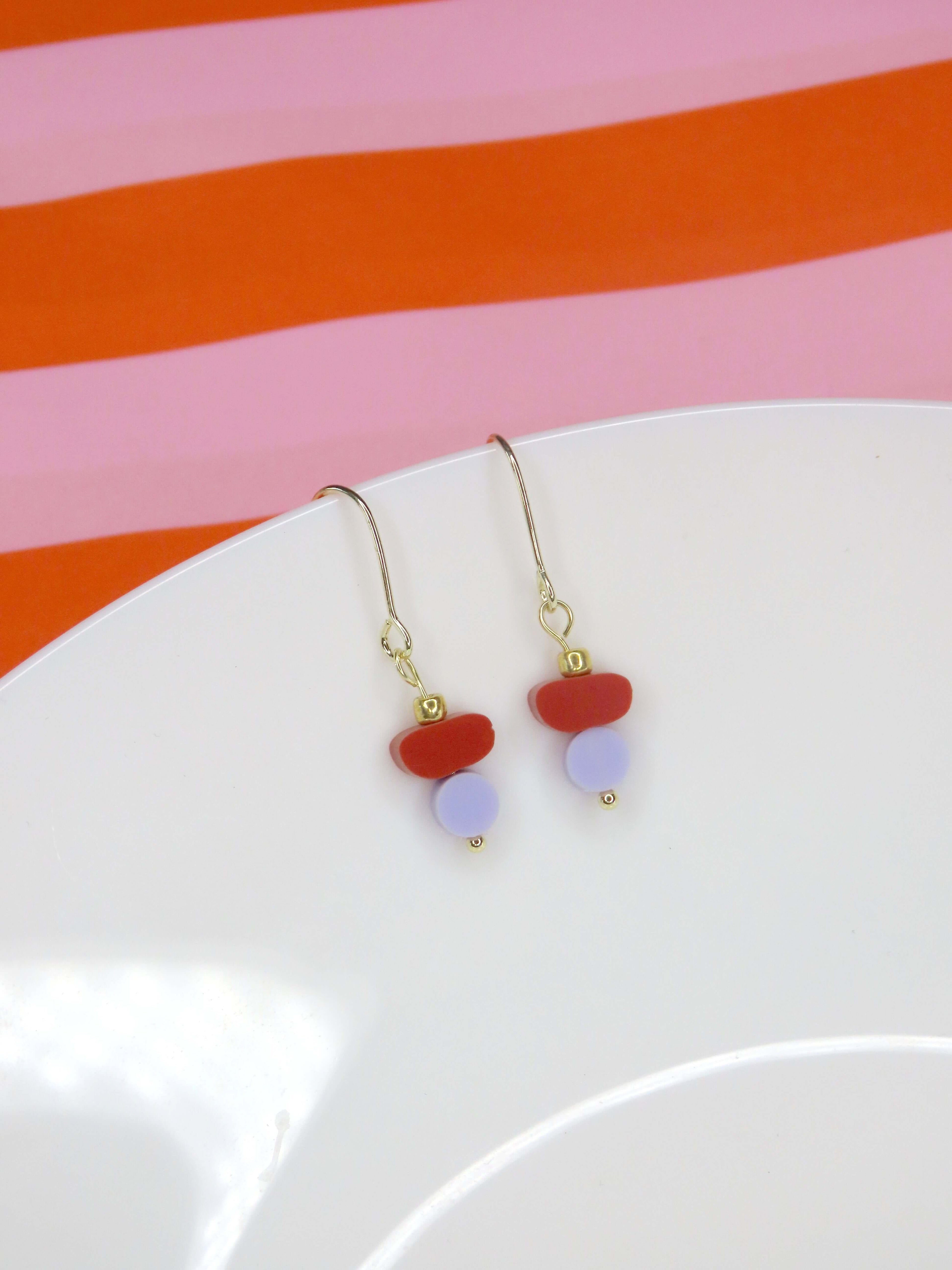 Color Treats Ohrringe Desert mit gold filled Elementen