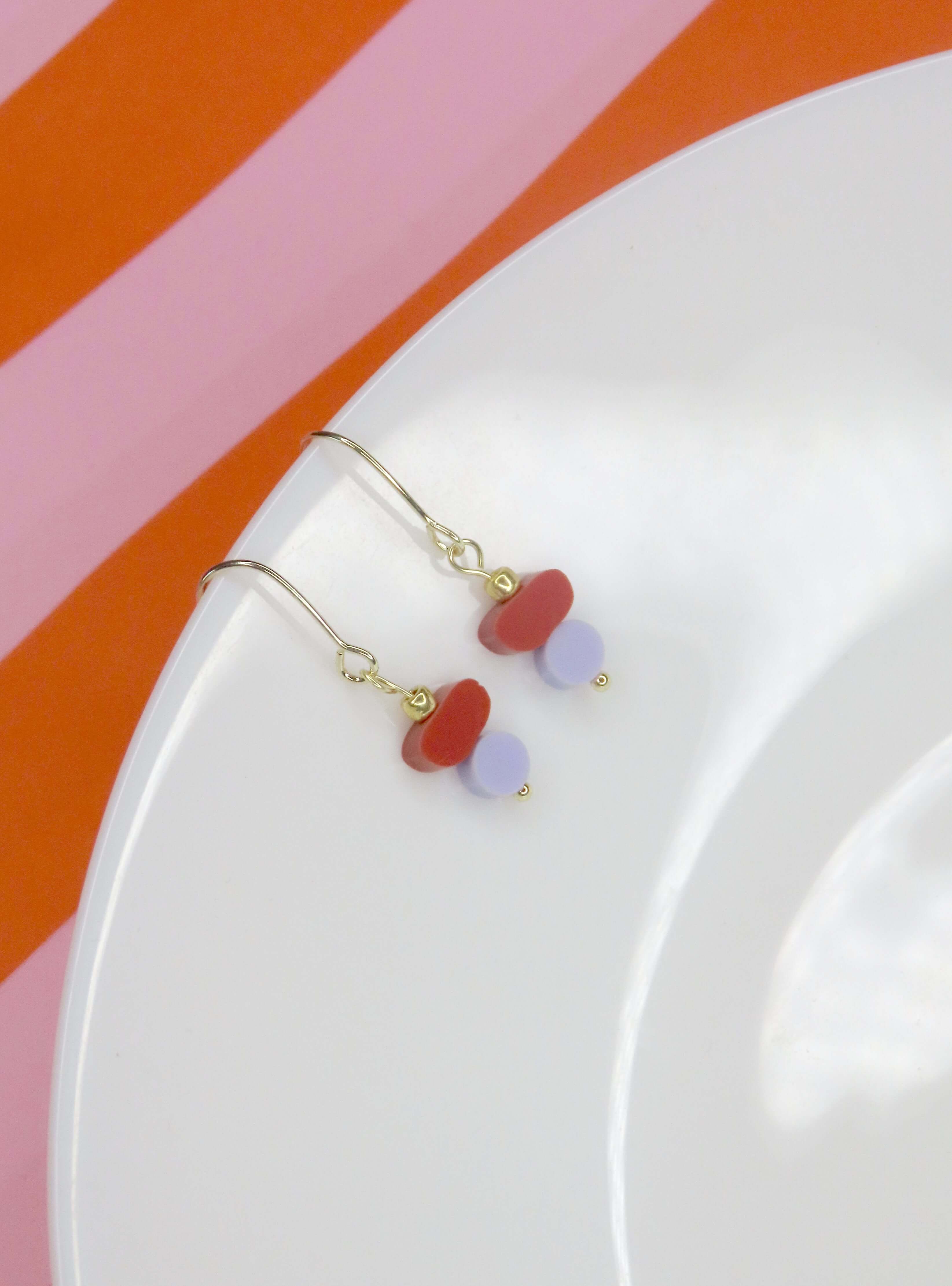 Color Treats Ohrringe Desert mit gold filled Elementen