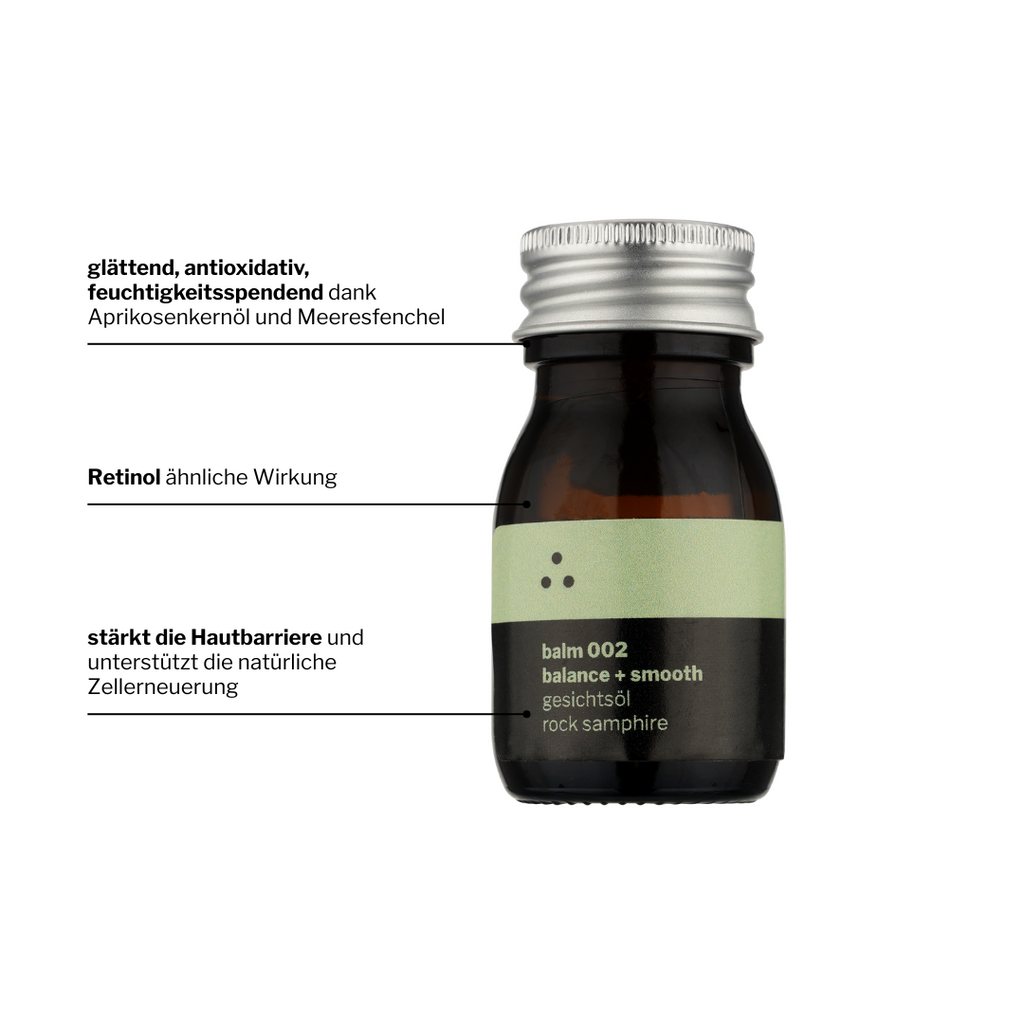 balm 002 | Gesichtsöl für reife Haut oder trockene Haut | Spannkraft durch Meeresfenchel