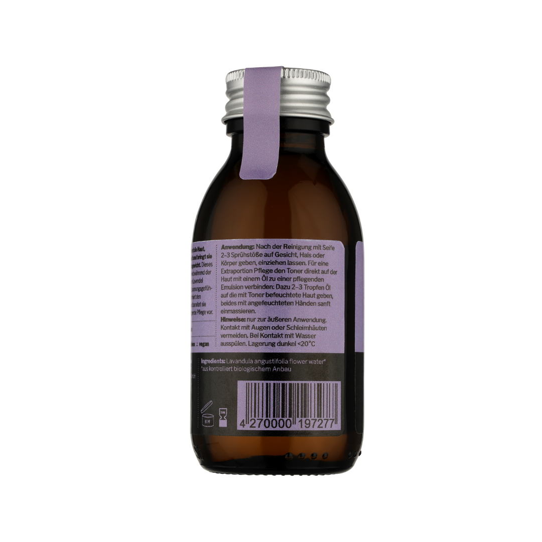NEU! toner 001 | Feuchtigkeitsspray für Gesicht, Körper & Haar| aus Lavendelblüten