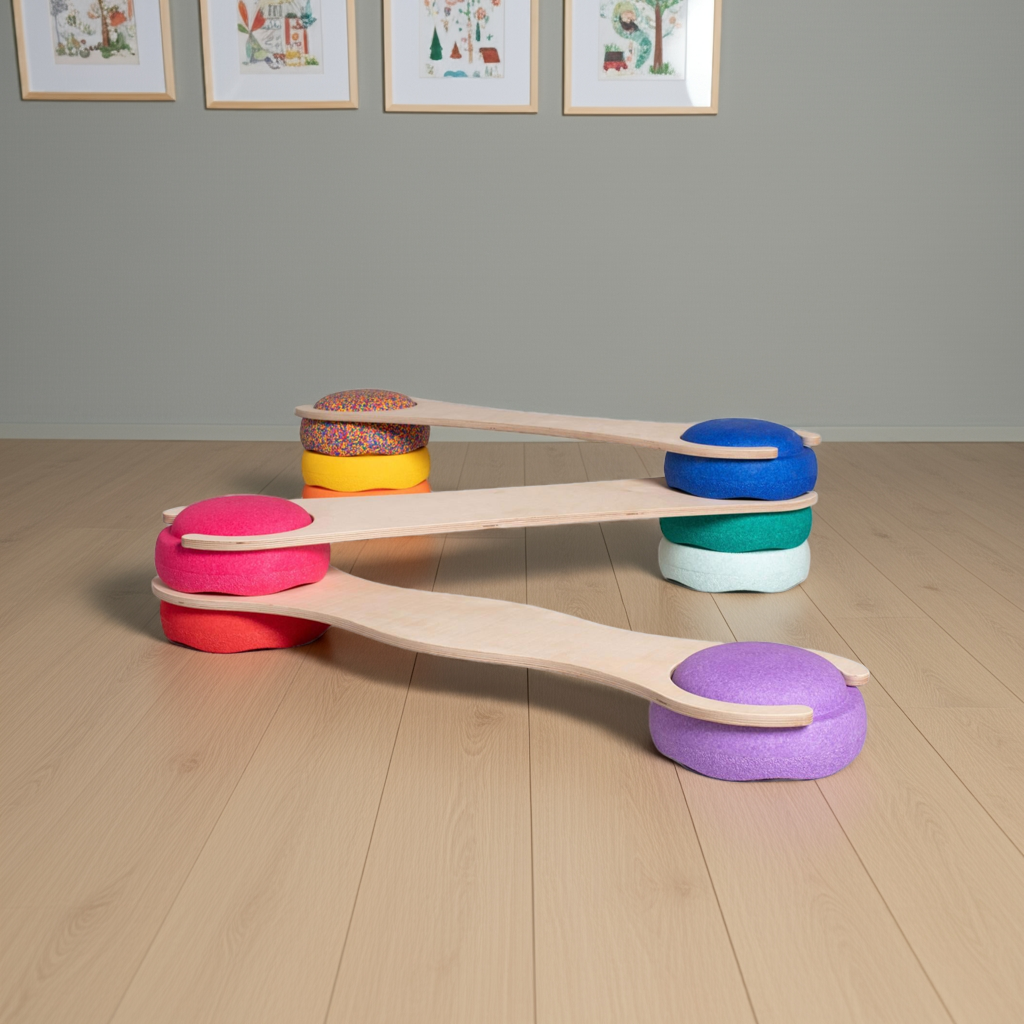 Stapelboard 3er Set DS für Stapelsteine – perfekte Balance und kreative Bewegung